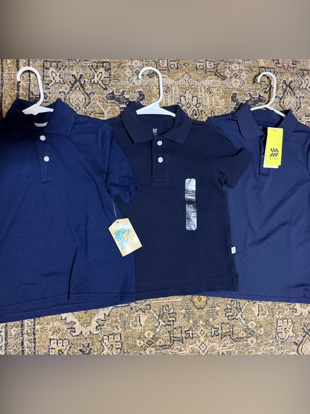 Boy’s Navy Blue Uniform Polo Shirt Sz 4/5T